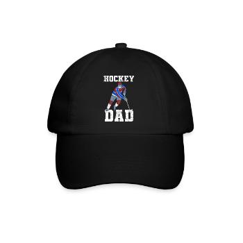 Hockey Dad Eishockey - Baseballkappe - Schwarz/Schwarz - Vorne