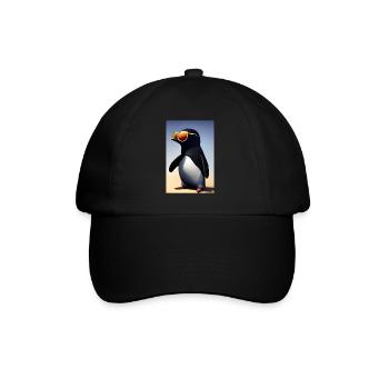 Pingouin Lunettes de soleil Faune Oiseau de mer - Casquette classique - noir/noir - Devant