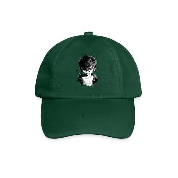 Boy with glasses at school one. - Baseball Cap - bottle green - Front