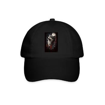 Wolf Design par ART8NS Art on Streetwear S 05of25 - Casquette classique - noir/noir - Devant