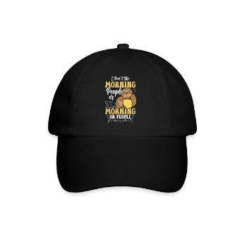 I hate people crowd misanthrope - Baseball Cap - black/black - Front