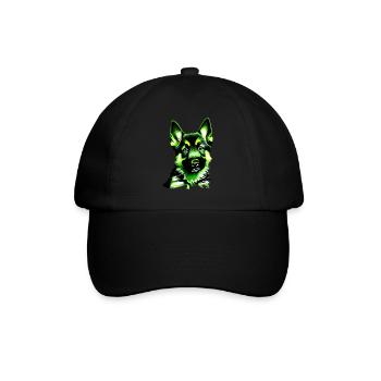 Dog Owner German Shepherd Puppy - Baseball Cap - black/black - Front