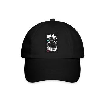 Joker smile by ART8NS - Art ON Streetwear - Baseballkappe - Schwarz/Schwarz - Vorne