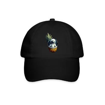 Astronaute à l’ananas - Casquette classique - noir/noir - Devant