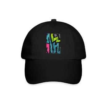Graffiti style Splash hip hop colors painter color - Baseball Cap - black/black - Front