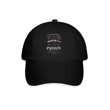College Student Joke Funny Sayings PC Quote Admin - Baseball Cap - black/black - Front
