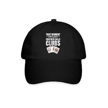 Ce moment où votre partenaire appelle les clubs - Casquette classique - noir/noir - Devant