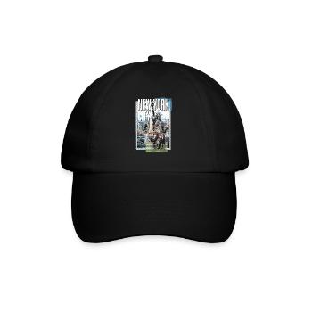 New York City USA America City Skyline Collage - Baseball Cap - black/black - Front