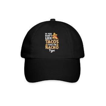Taco Tortilla Spanish Food Truck - Baseball Cap - black/black - Front