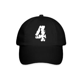 Maillot 4 numéros - Casquette classique - noir/noir - Devant