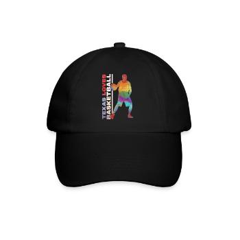 Texas basketball design for proud Texas fans - Baseball Cap - black/black - Front