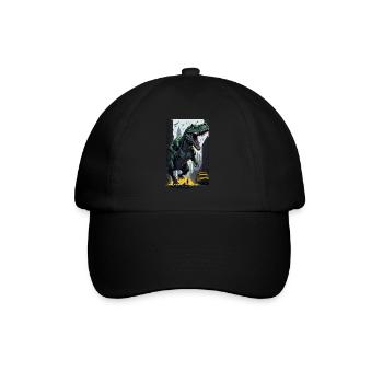 T Rex - Baseballkappe - Schwarz/Schwarz - Vorne