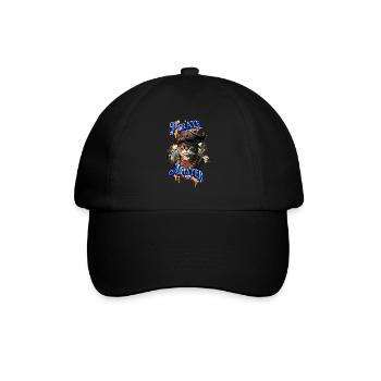 Cool Pirate Cat Shirt - Pirate Master - Baseballkappe - Schwarz/Schwarz - Vorne