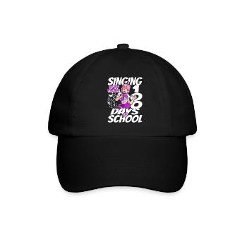 100. Tag Der Schulgesundkostüm 100 Schultage - Baseballkappe - Schwarz/Schwarz - Vorne