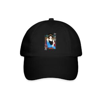 Geisha yakuza dans le canapé - Casquette classique - noir/noir - Devant