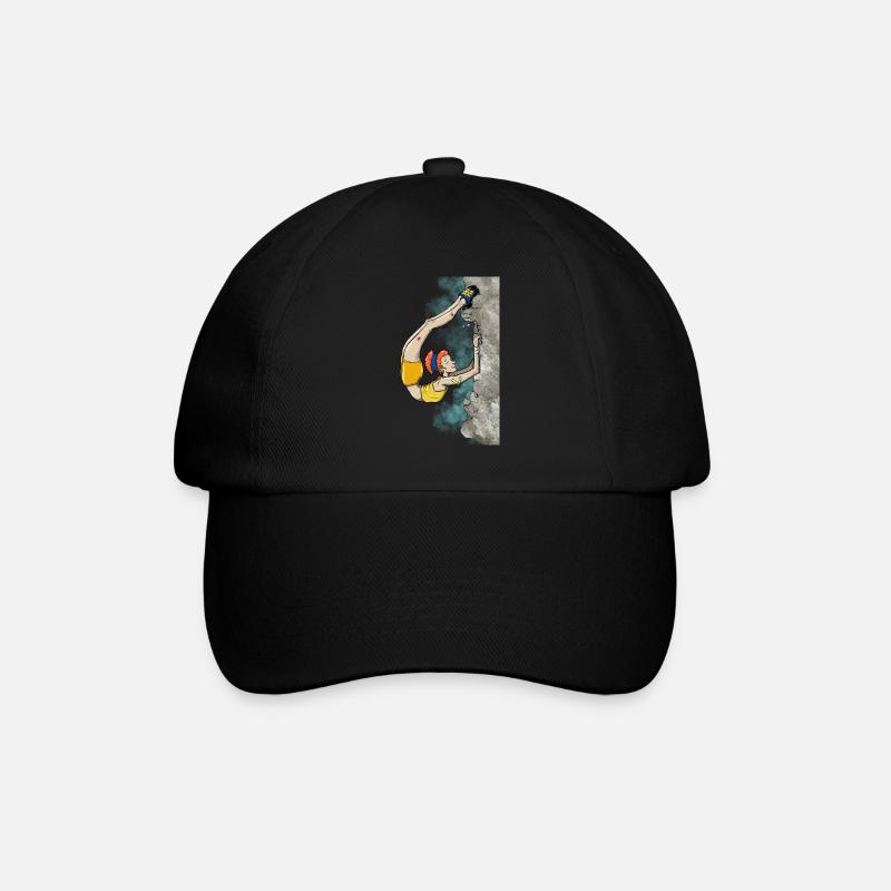 Flexible Kletterin - Baseballkappe - Schwarz/Schwarz