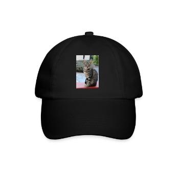 chat, chaton - Casquette classique - noir/noir - Devant
