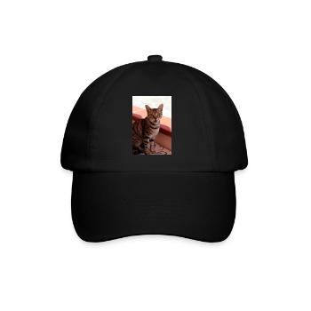 chat, chaton - Casquette classique - noir/noir - Devant