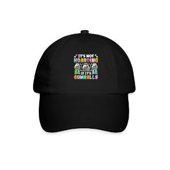 Funny chewing gum machine - Baseball Cap - black/black - Front