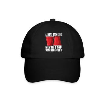 Empilage de gobelets Speed Stacker - Casquette classique - noir/noir - Devant