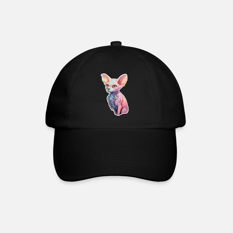 Chat Sphinx - Casquette classique - noir/noir