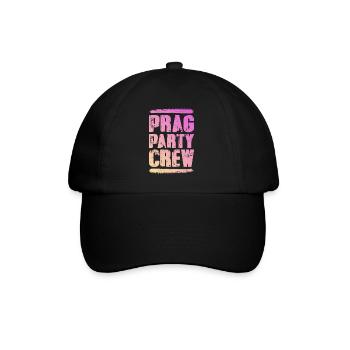 Prague Party Crew Coloré - Casquette classique - noir/noir - Devant