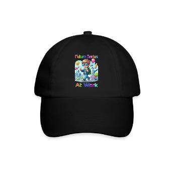 Le futur génie à l’œuvre - Casquette classique - noir/noir - Devant