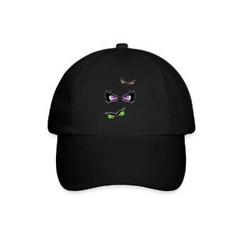 Halloween eyes evil - Baseball Cap - black/black - Front