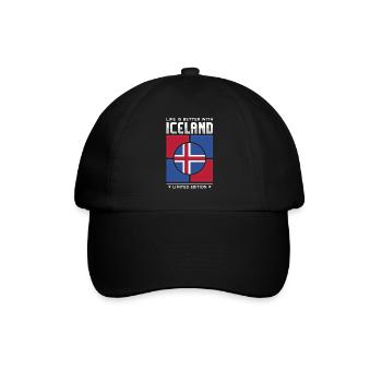 Islande - Casquette classique - noir/noir - Devant