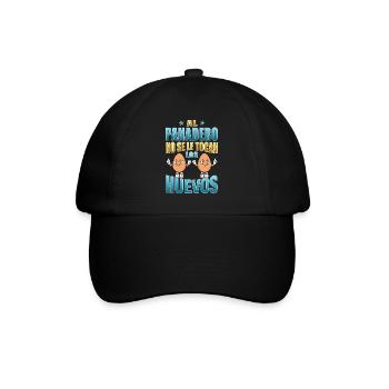 The baker does not touch his eggs - Baseball Cap - black/black - Front