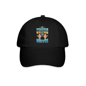 The fishmonger does not touch his eggs - Baseball Cap - black/black - Front