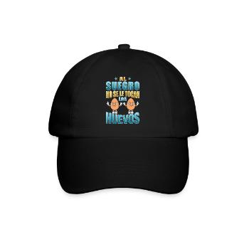Le beau-père ne touche pas à ses couilles - Casquette classique - noir/noir - Devant