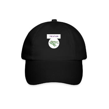 Es ist das Ende der Bohnen - Baseballkappe - Schwarz/Schwarz - Vorne