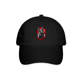 German Shepherd Portrait Dog Sport Dogs - Baseball Cap - black/black - Front