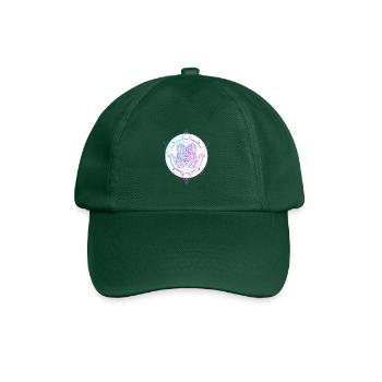 Mystical Astral Hand with Eye Design - Baseball Cap - bottle green - Front