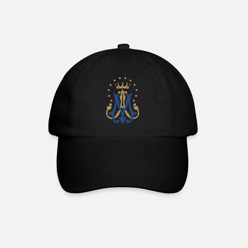Auspice Maria - Baseball Cap - black/black