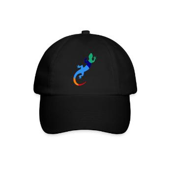 Happy Gecko - Baseball Cap - black/black - Front