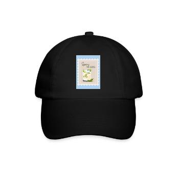 Würzige Margarita - Baseballkappe - Schwarz/Schwarz - Vorne