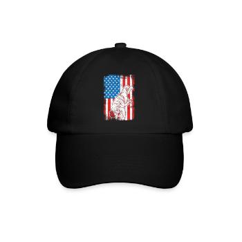 4th of July USA Breakdance - Baseball Cap - black/black - Front