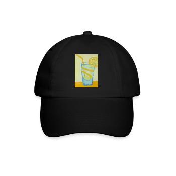 Lemon Glass Cocktail - Baseball Cap - black/black - Front