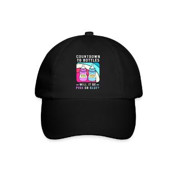 Gender Reveal Silvester Neujahr Neues Jahr - Baseballkappe - Schwarz/Schwarz - Vorne