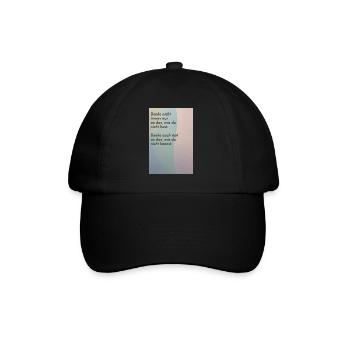 Think about what you can't do - Baseball Cap - black/black - Front