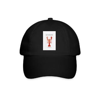 Le Homard Club Reduced Lobster Design France - Baseball Cap - black/black - Front