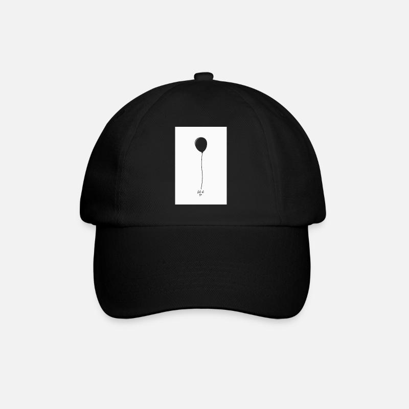 Affiche minimaliste de ballons - Casquette classique - noir/noir