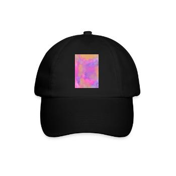 Gradient - lilac can be personalized - Baseball Cap - black/black - Front