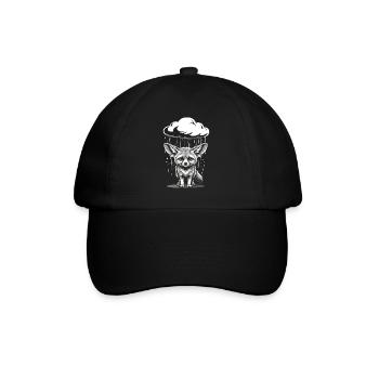 Fennec Desert Fox - Emotional Retro Motif - Baseball Cap - black/black - Front