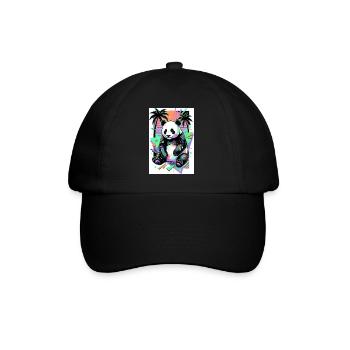 panda - Casquette classique - noir/noir - Devant