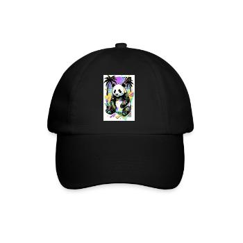 panda - Casquette classique - noir/noir - Devant
