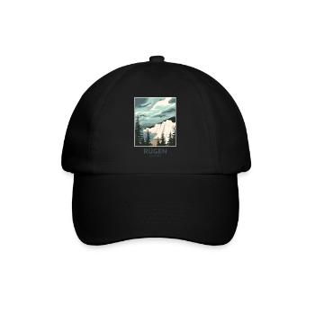 Rügen Baltic Sea | Vintage Travel Poster - Baseball Cap - black/black - Front