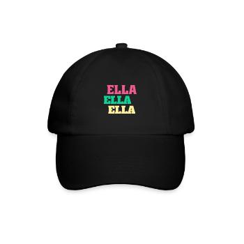 Ella Birthday Gifts Ella's Name Ellachen - Baseball Cap - black/black - Front